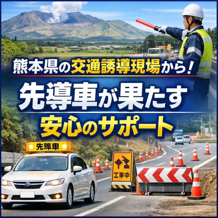 熊本県の交通誘導現場から！先導車が果たす安心のサポート